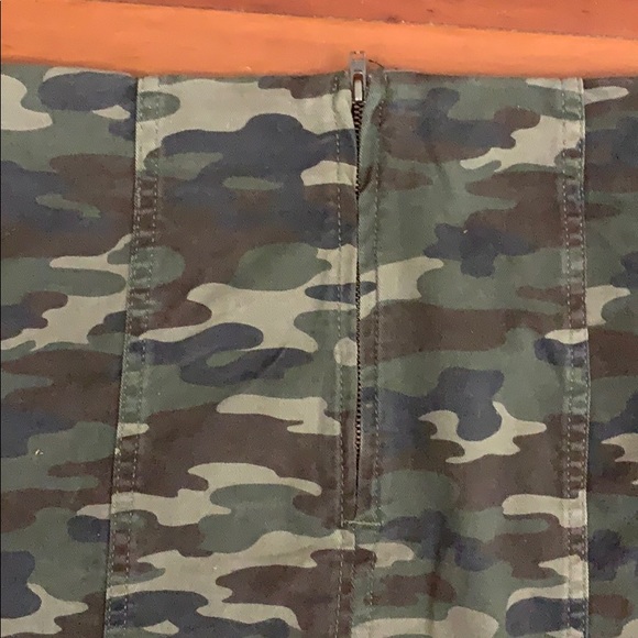 3/$60 Free People camo pattern skirt - Picture 6 of 7